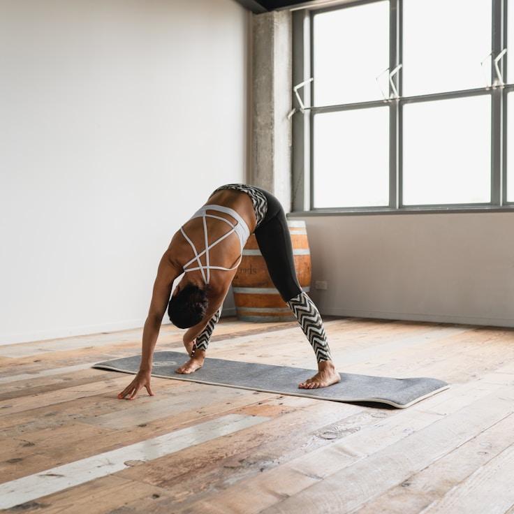 Group fitness class in a modern studio environment